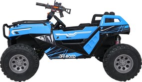 Buggy elétrico para Crianças 3 a 9 anos 24V, 2 lugares Rodas de espuma EVA, PROSPECTOR 4x4 STRONG Azul