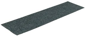 Tapetes de escada adesivos retangulares 15 pcs 76x20 cm verde