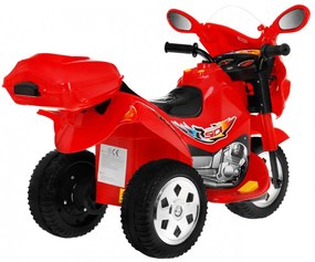 Mota elétrica para crianças 6V, Motorek BJX-088 1,5 a 4 anos Vermelha