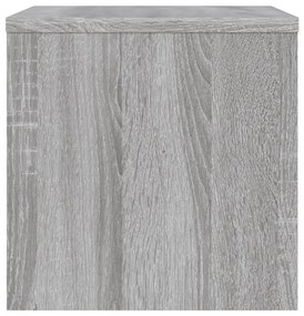 Mesa de cabeceira 40x30x30 cm madeira proc. sonoma cinzento
