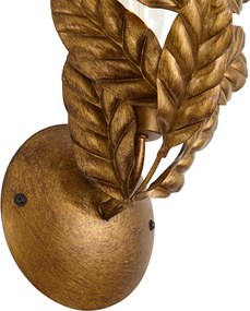 Candeeiro de parede vintage dourado antigo - Linden