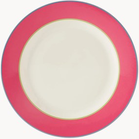 Prato marcador em porcelana fina Calypso Pink Round