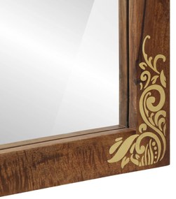 Conjunto de Móveis para o Banheiro vidaXL 2 Peças Madeira Sólida de Ma
