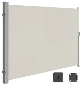 Proteção lateral para varanda com toldo de privacidade. | SONGMICS | cinzento | GSA185T02.
