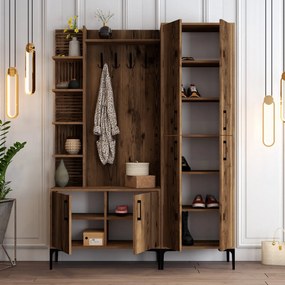 Hall Stand Viyana DA – Nogueira – 150x35x200 cm