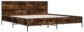 Estrutura de cama 180x200 cm derivados madeira/metal