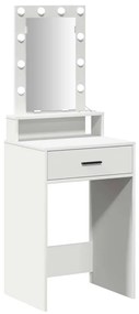 Mesa de Maquiagem vidaXL com Luzes LED Branca 50x41x140 cm