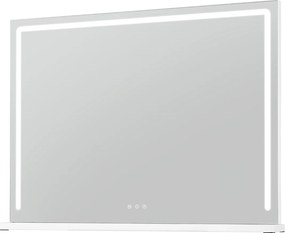 Espelho de Toucador Hollywood, 80 x 14 x 62,5 cm, Iluminação LED com 3 Tons, Branco