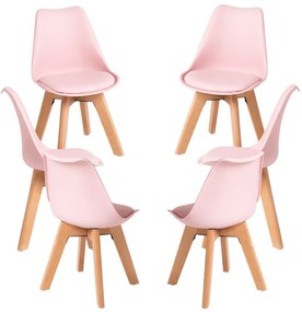 Pack 6 Cadeiras Synk Kid (Infantil) - Rosa
