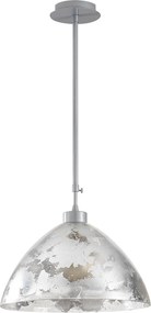 Candeeiro de Teto Bergama – Prateado – 34 cm x 85 cm