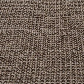 Tapete de sisal para poste arranhador 66x350 cm castanho