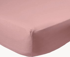 Lençol com elástico em percal de algodão para boxspring Mauve
