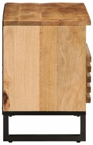 Móvel de TV 80x34x46 cm madeira de mangueira áspera maciça