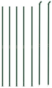 Cerca de malha de arame com flange 2x10 m verde