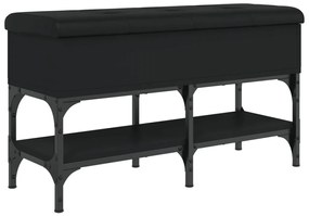 Banco sapateira 82x32x45 cm derivados de madeira preto