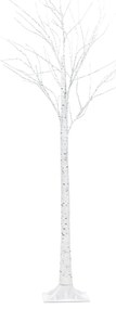 Árvore decorativa de Natal com LED 160 cm branca LAPPI Beliani