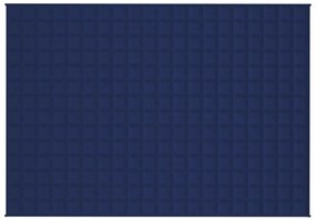 Manta pesada 10 kg 140x200 cm tecido azul