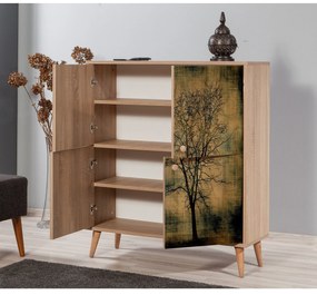 Armário Multiuso Multilux – Carvalho Sonoma – 95x111x36 cm