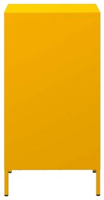 Aparador 35x39x73,5 cm aço laminado a frio amarelo mostarda