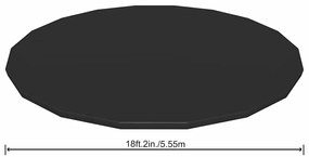 Flowclear Cobertura de piscina Fast Set 555 cm