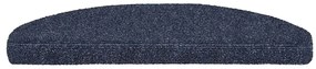 Tapetes de escada autoadesivos 5 pcs 65x21x4 cm agulhado azul