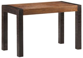 Mesa de jantar 120x60x76 cm madeira mangueira maciça áspera