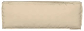 Almofada de Palete para Banco Bege - 120x40x8 cm - Tecido Oxford