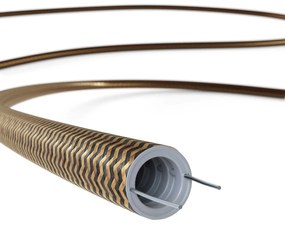 Tubo Flexível Creative-Tube coberto por tecido ZigZag Dourado e Preto RZ24 diametro 20 mm