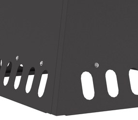 Fogueira vidaXL Preta 48x48x40 cm em Aço