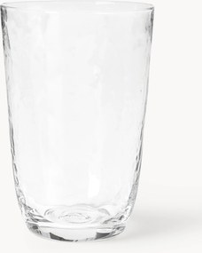 Copos artesanais com superfície irregular Hammered, conjunto de 4