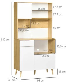 Armário Alto de Cozinha Cambert - Design Nórdico