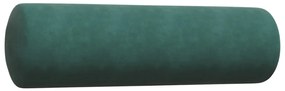 4 pcs conjunto sofás com almofadões e rolos veludo verde-escuro
