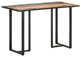 Mesa de jantar 120 cm madeira recuperada maciça