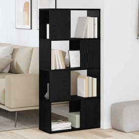 Estante Carvalho preto Madeira de engenharia 60 x 24 x 124 cm