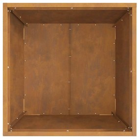 Fogueira Quadrada vidaXL 50x50x30 cm Aço Carbonizado