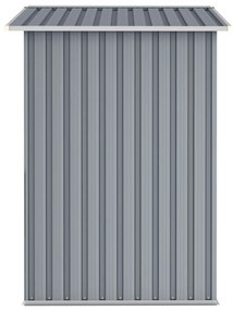Abrigo de jardim 205x129x183 cm aço galvanizado cinzento