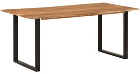 Mesa de jantar 180x90x76 cm madeira de acácia maciça