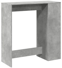 Mesa de bar c/ prateleiras derivados de madeira cinza cimento