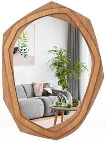 Espelho de parede irregular Espelho assimétrico com parafusos de expansão - dourado