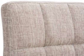 Banco de bar Peru em tecido 46 x 94-114 x 47 cm Creme