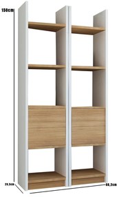 Estante Esbi – Branco – 66,2 cm x 150 cm x 29,5 cm