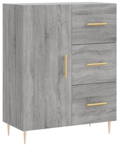 Armário alto 69,5x34x180 cm derivados de madeira sonoma cinza