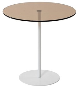 Mesa Lateral Chill-Out – Branco Bronze – 50cm x 50cm x 50cm