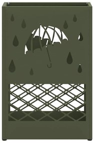 Suporte de Guarda-Chuva Verde-Azeitona da , 28x12x41 cm, em Aço