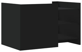 Mesa de centro 80x50x50 cm derivados de madeira preto