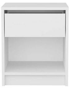 Mesa de Cabeceira Sheridan - Branca - 44,6cm x 35,9cm x 52,8cm