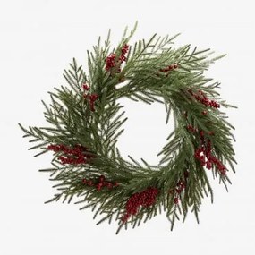 Coroa Decorativa De Natal Ø75 Cm Adeola Erva Verde - Sklum