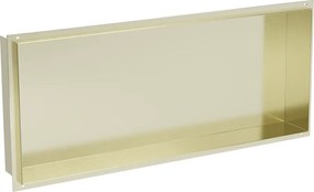 Mexen X-Wall-NR prateleira embutida sem flange 75 x 30 cm, dourada escovada - 1951753010