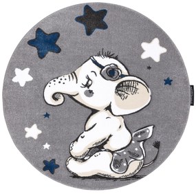 Tapete PETIT ELEPHANT ELEFANTE ESTRELA círculo cinzento