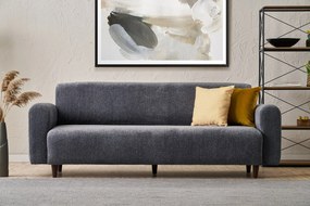 Sofá de 3 Lugares Noya – Cinzento – 220x87x70 cm
